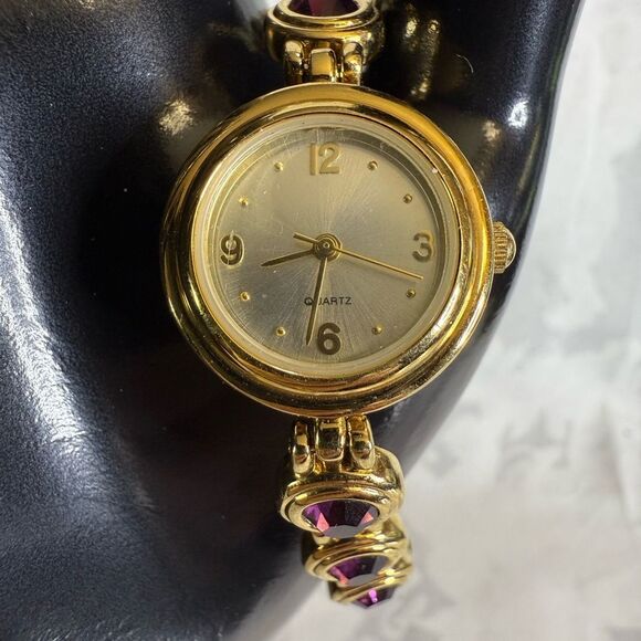 Source Unknown Accessories - Gold and Purple Quartz Women's Watch, new, never worn. New battery.